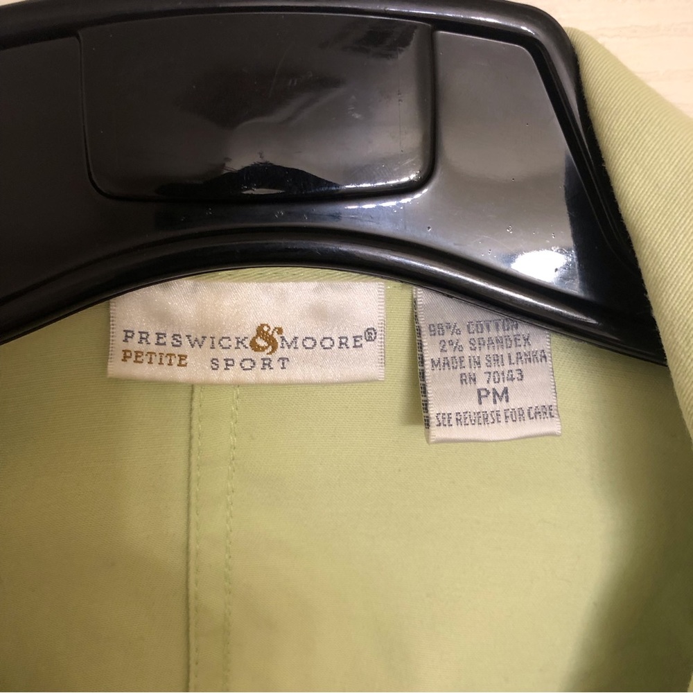 Lime green Cotton Spring jacket - Picture 4 of 5
